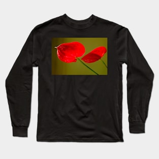 Red on Green Long Sleeve T-Shirt